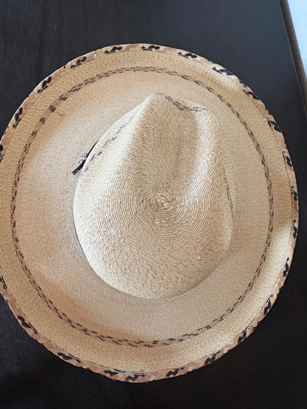 D.A. Hats by Avelar Authentic Sahuayo Palm Leaf Gus Cowboy Hat - Size 6 (21”) - Picture 6 of 17